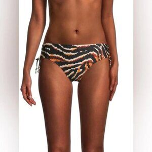DKNY Side-Tie Animal-Print Bikini Bottoms Size Large L
